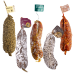 160g Saucisson Selection x 5 Ceps, Herbs, Pork, Roquefort, Smoked